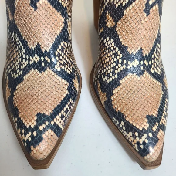 STEVE MADDEN Camryn Snakeskin Booties - Picture 4 of 11